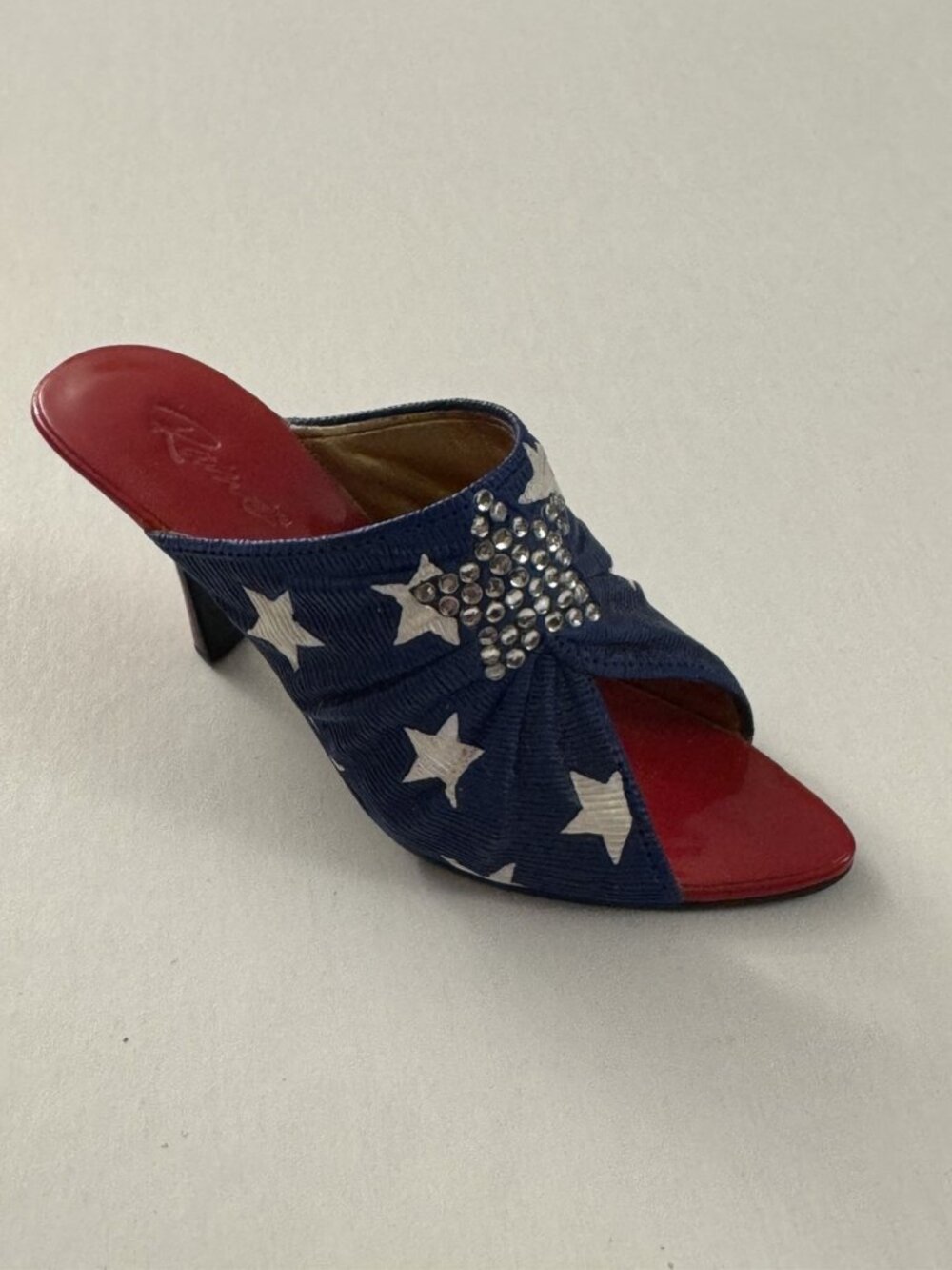 2002 Raine Just the Right Shoe Star Spangled Patriotic American X8